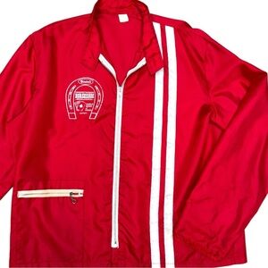 Vintage Vegas Binion’s Horseshoe Casino 70s Track Jacket, Calderon Size XL